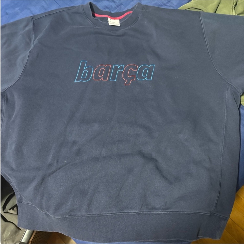 Nike Blue Barcelona Sweater  Design